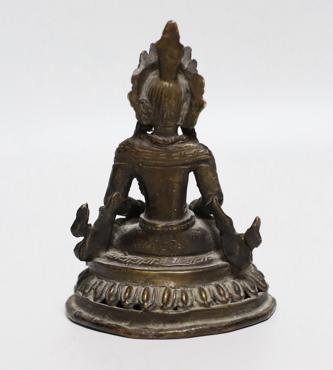 A 19th/20th century Himalayan bronze figure of a Bodhisattva, 12cm